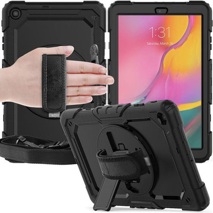 Krakatoo Armor Case Samsung Galaxy Tab S7+ Plus 2020/ S7 FE 2021/ S8+ Plus 12.4" 2022 with Handstrap - Black