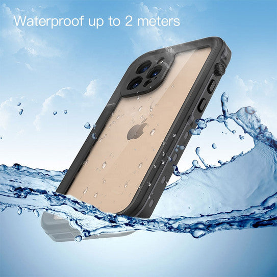 Krakatoo Dot WaterProof Case iPhone 12 Pro - Black/Clear