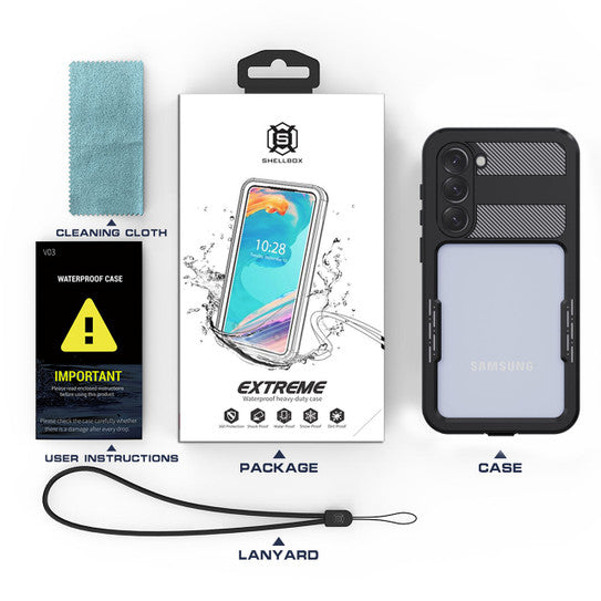 Krakatoo Mars Waterproof Case Samsung Galaxy S23+ Plus - Black