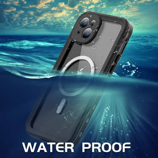 Krakatoo Dot WaterProof Case iPhone 15 Plus - Black/Clear