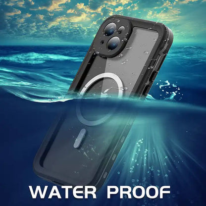 Krakatoo Dot WaterProof Case iPhone 15 Plus - Black/Clear