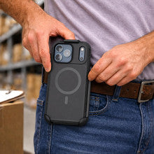 Encased Challenger with Belt Clip Holster Case iPhone 18 Pro Max - Black
