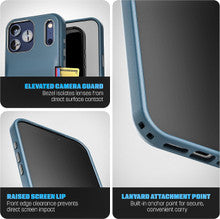 Encased Cache with Built-in Card Holder Slot Case iPhone 18 Pro Max - Blue