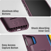Encased Cache with Built-in Card Holder Slot Case iPhone 18 Pro Max - Burgundy