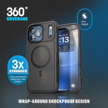 Encased Challenger with Belt Clip Holster Case iPhone 18 Pro Max - Black