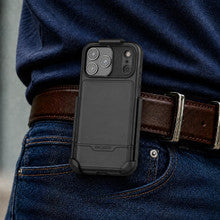 Encased Rebel with Belt Clip Holster Case iPhone 18 Pro Max - Black