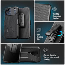 Encased Duraclip with Belt Clip Holster Case iPhone 18 Pro Max - Black