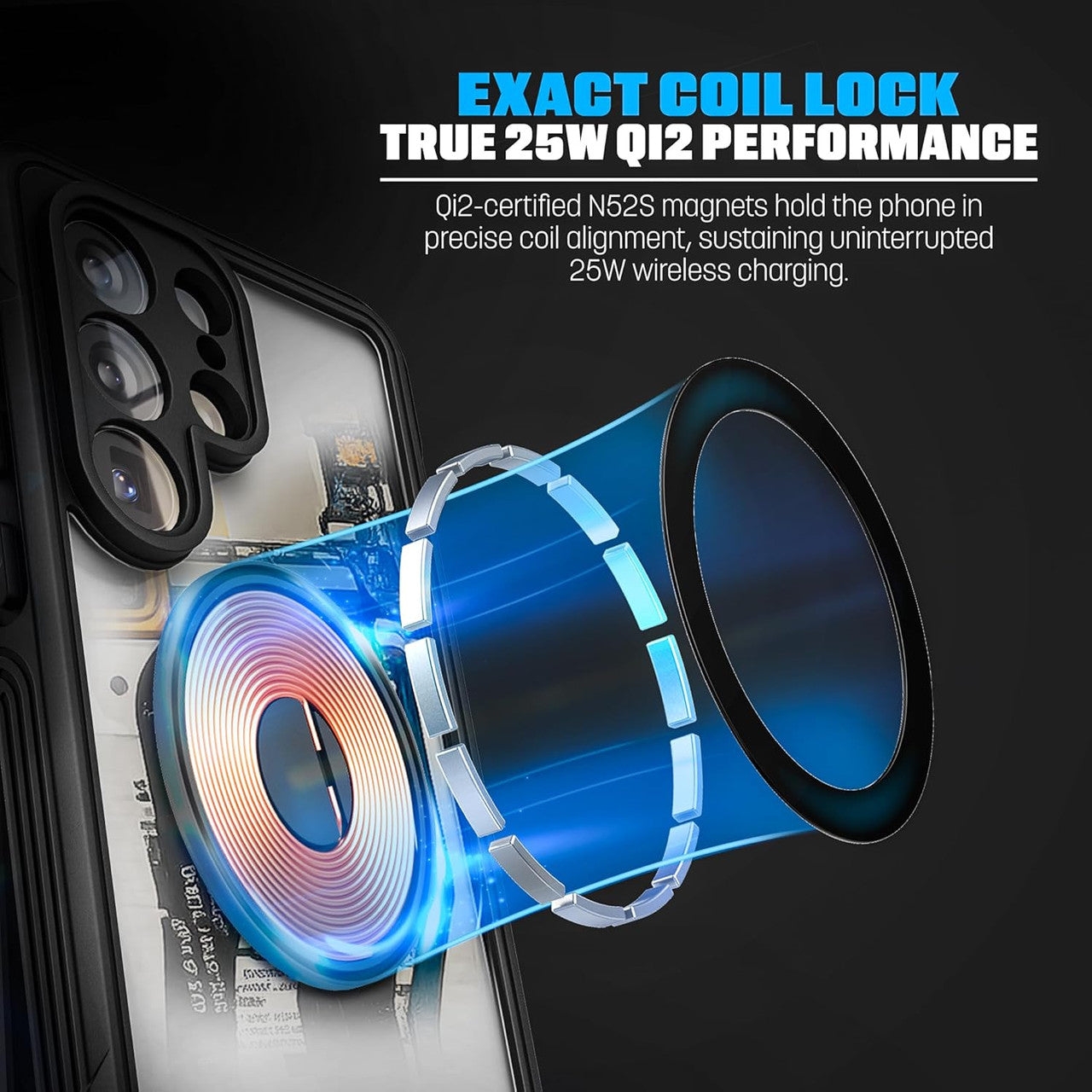 Encased Full Armor Case Samsung Galaxy S26 Ultra with HD Screen Protector - Black