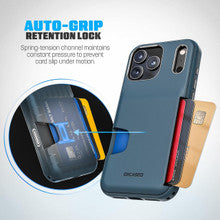 Encased Cache with Built-in Card Holder Slot Case iPhone 18 Pro Max - Blue