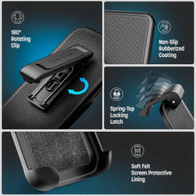 Encased SlimShield with Belt Clip Holster Case iPhone 18 Pro Max - Black