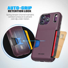 Encased Cache with Built-in Card Holder Slot Case iPhone 18 Pro Max - Burgundy