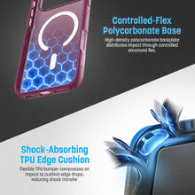 Encased 2-in-1 with Magnetic Phone Grip Holder Case iPhone 18 Pro Max - Dark Cherry