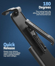 Encased Voyager with Belt Clip Holster Case iPhone 18 Pro Max - Black