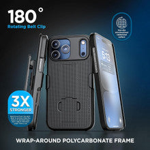 Encased Duraclip with Belt Clip Holster Case iPhone 18 Pro Max - Black