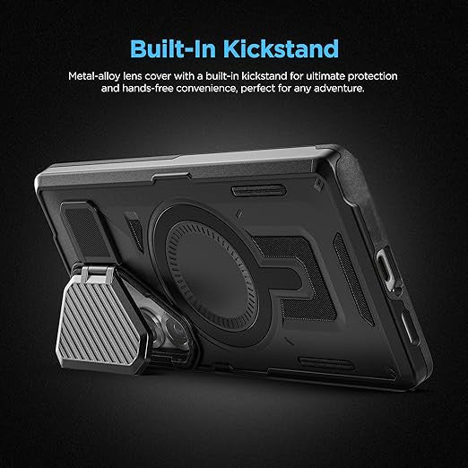 Encased Explorer Case Samsung Galaxy S25 FE with Belt Clip Holster - Black