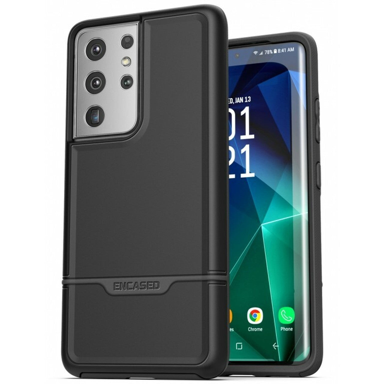 Encased Rebel Case Samsung Galaxy S21 Ultra 5G - Black
