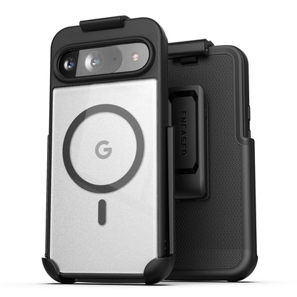 Encased Clear MagSafe Case Google Pixel 9/9 Pro with Belt Clip Holster - Clear