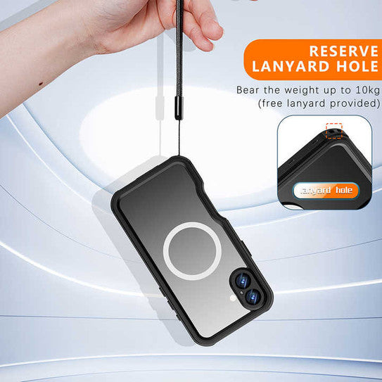 Krakatoo D-UP Waterproof Case iPhone 16 - Black