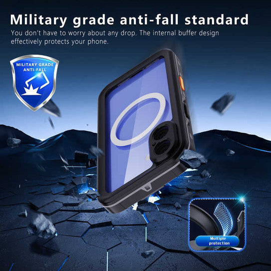 Krakatoo Dot WaterProof Case iPhone 16 Plus - Black