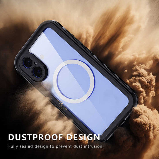 Krakatoo Dot WaterProof Case iPhone 16 Plus - Black