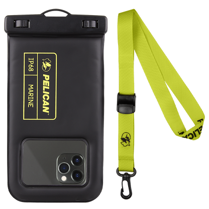 Pelican Waterproof Marine Pouch - Black/Neon Green