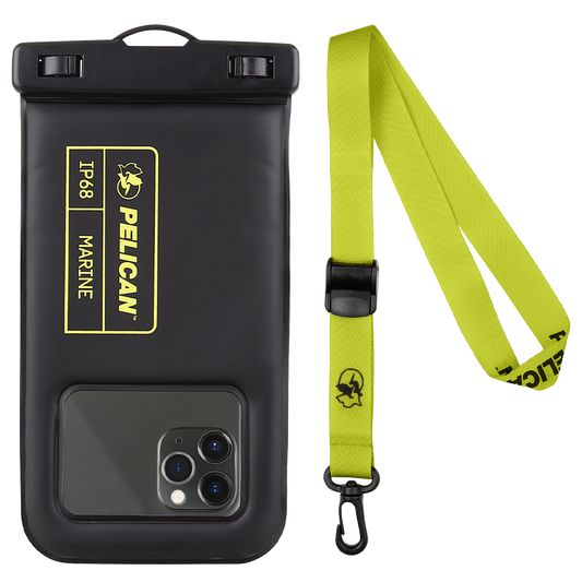 Pelican Waterproof Marine Pouch - Black/Neon Green