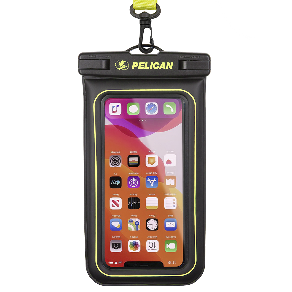 Pelican Waterproof Marine Pouch - Black/Neon Green