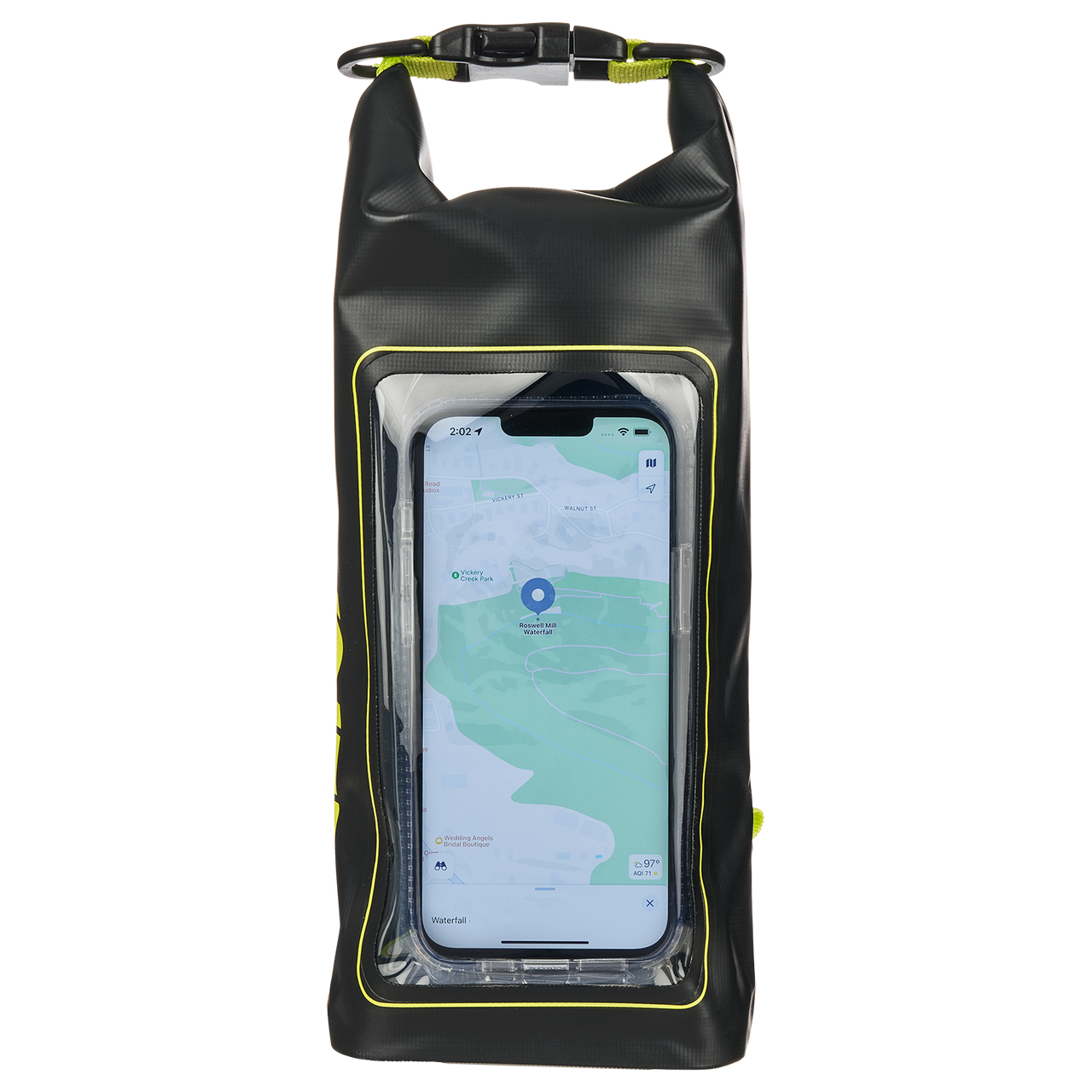 Pelican Marine Water Resistant 2L Dry Bag - Black  & Neon