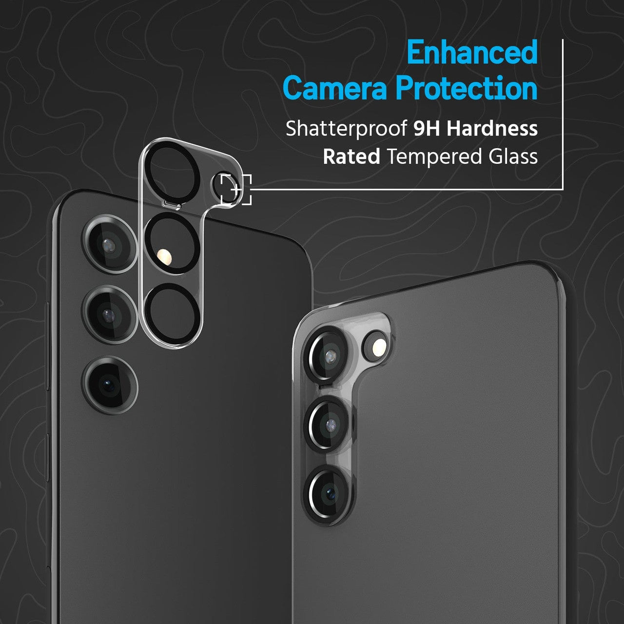 Pelican Camera Lens Protector Samsung Galaxy S23/S23+ Plus - Black