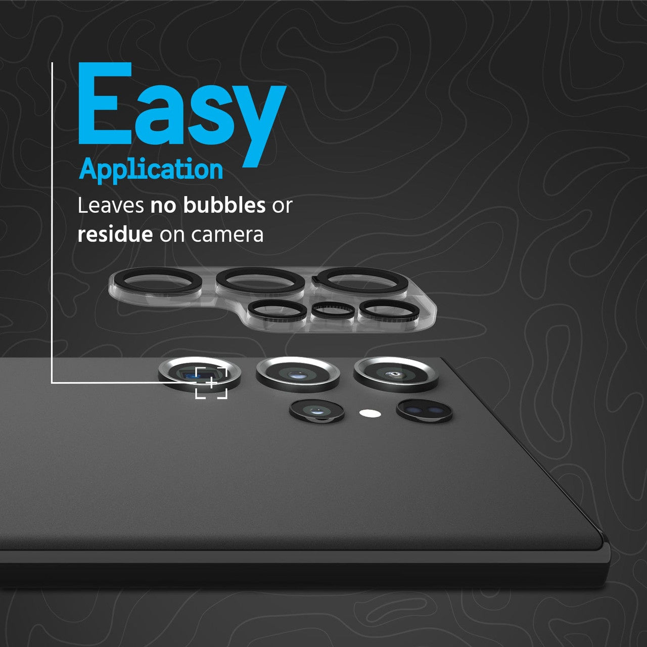 Pelican Camera Lens Protector Samsung Galaxy S23 Ultra - Black