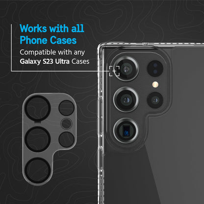 Pelican Camera Lens Protector Samsung Galaxy S23 Ultra - Black