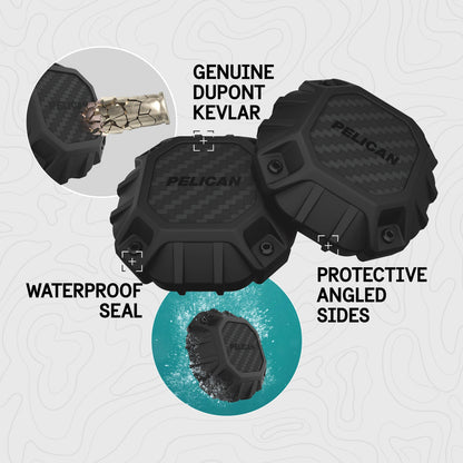 Pelican Marine Waterproof Stick-On Case AirTag - Black