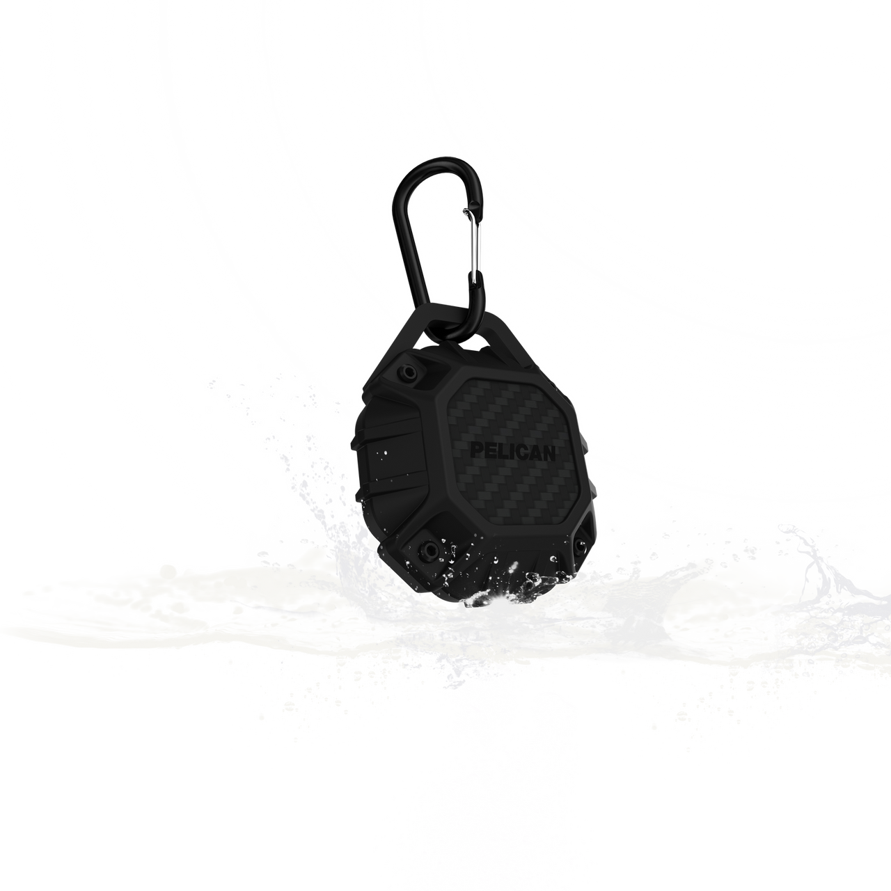 Pelican Marine Waterproof Case AirTag with Carabiner - Black