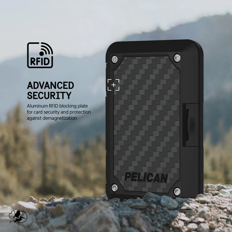 Pelican Shield Magnetic MagSafe Wallet iPhone 12/13/14/15 - Black