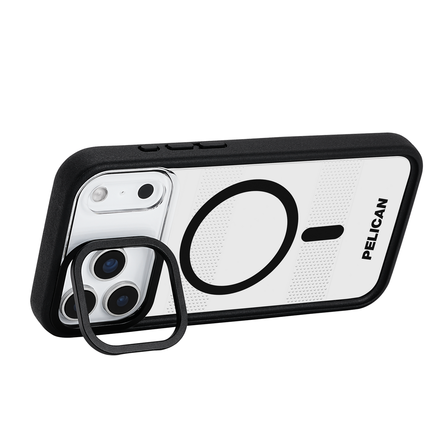 Pelican Protector Magsafe Case with Stand iPhone 17 Pro - Clear/Black