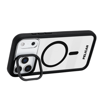 Pelican Protector Magsafe Case with Stand iPhone 17 Pro - Clear/Black