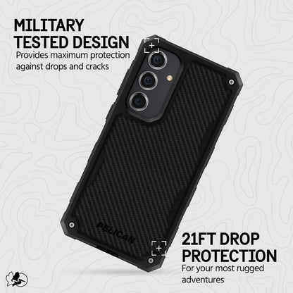 Pelican Shield Case Samsung Galaxy S24+ Plus - Carbon Black