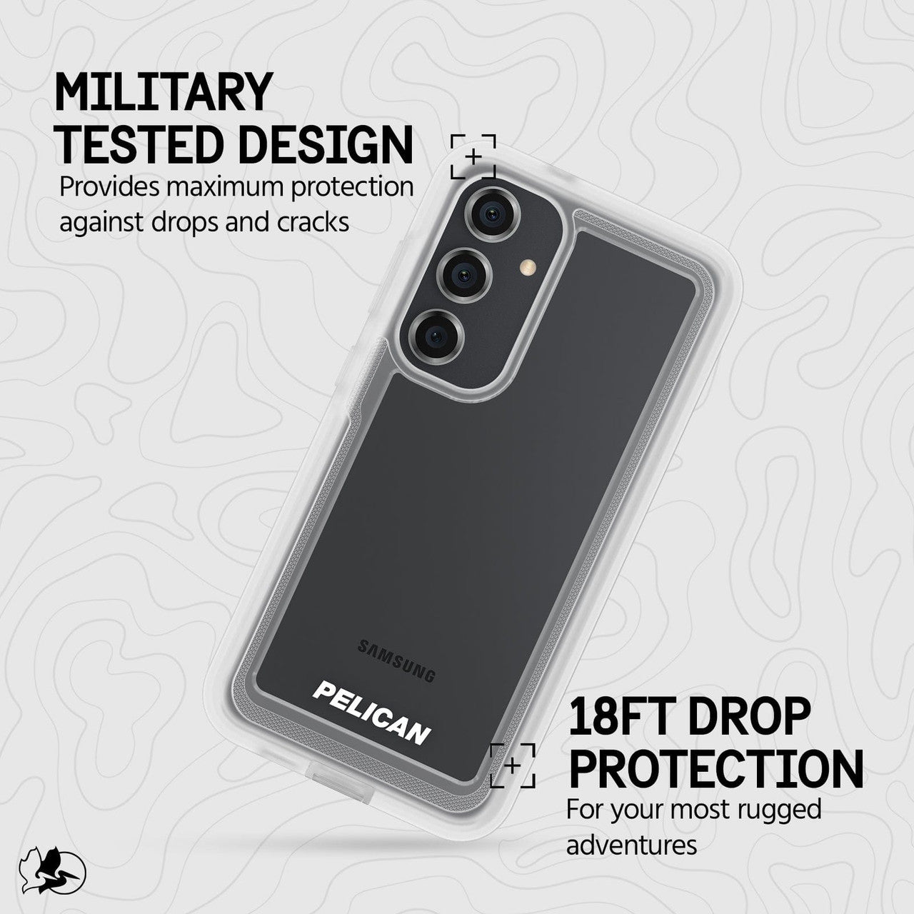 Pelican Voyager Case Samsung Galaxy S24+ Plus - Clear