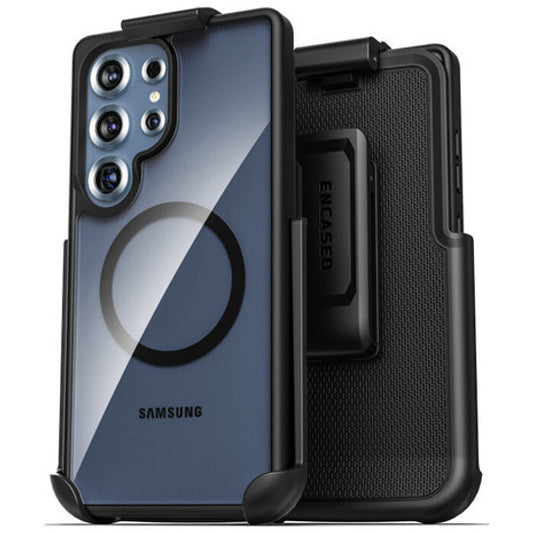 Encased Slimshield Case Samsung Galaxy S25 Ultra with Belt Clip Holster - Clear