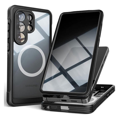Encased Full Armor Case Samsung Galaxy S26 Ultra with Privacy Screen Protector - Black