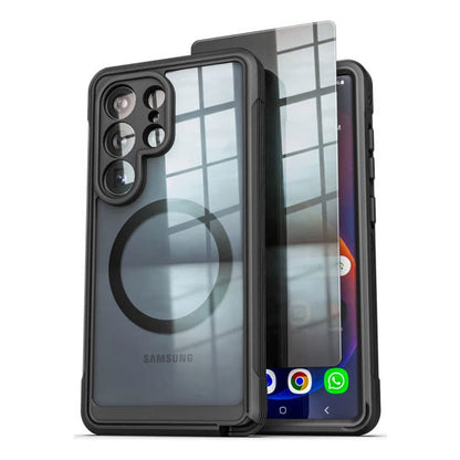 Encased Full Armor Case Samsung Galaxy S26 Ultra with Privacy Screen Protector - Black