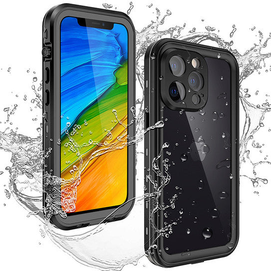Krakatoo Dot WaterProof Case iPhone 13 Pro - Black/Clear