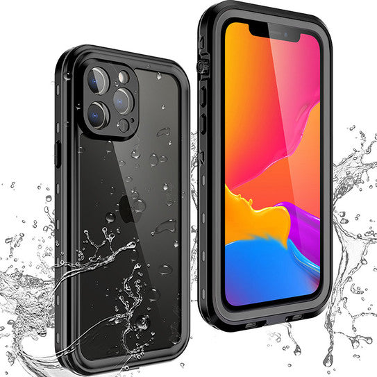 Krakatoo Dot WaterProof Case iPhone 13 Pro Max - Black/Clear