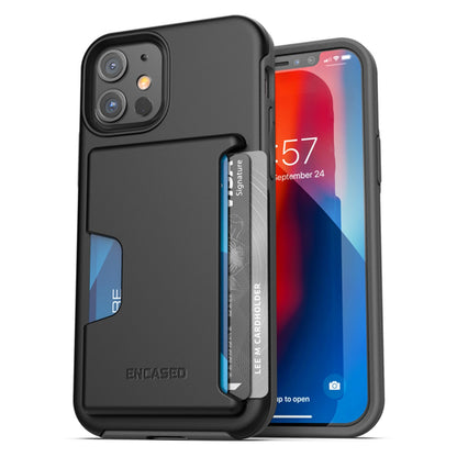 Encased Phantom Wallet Case iPhone 12/12 Pro - Black