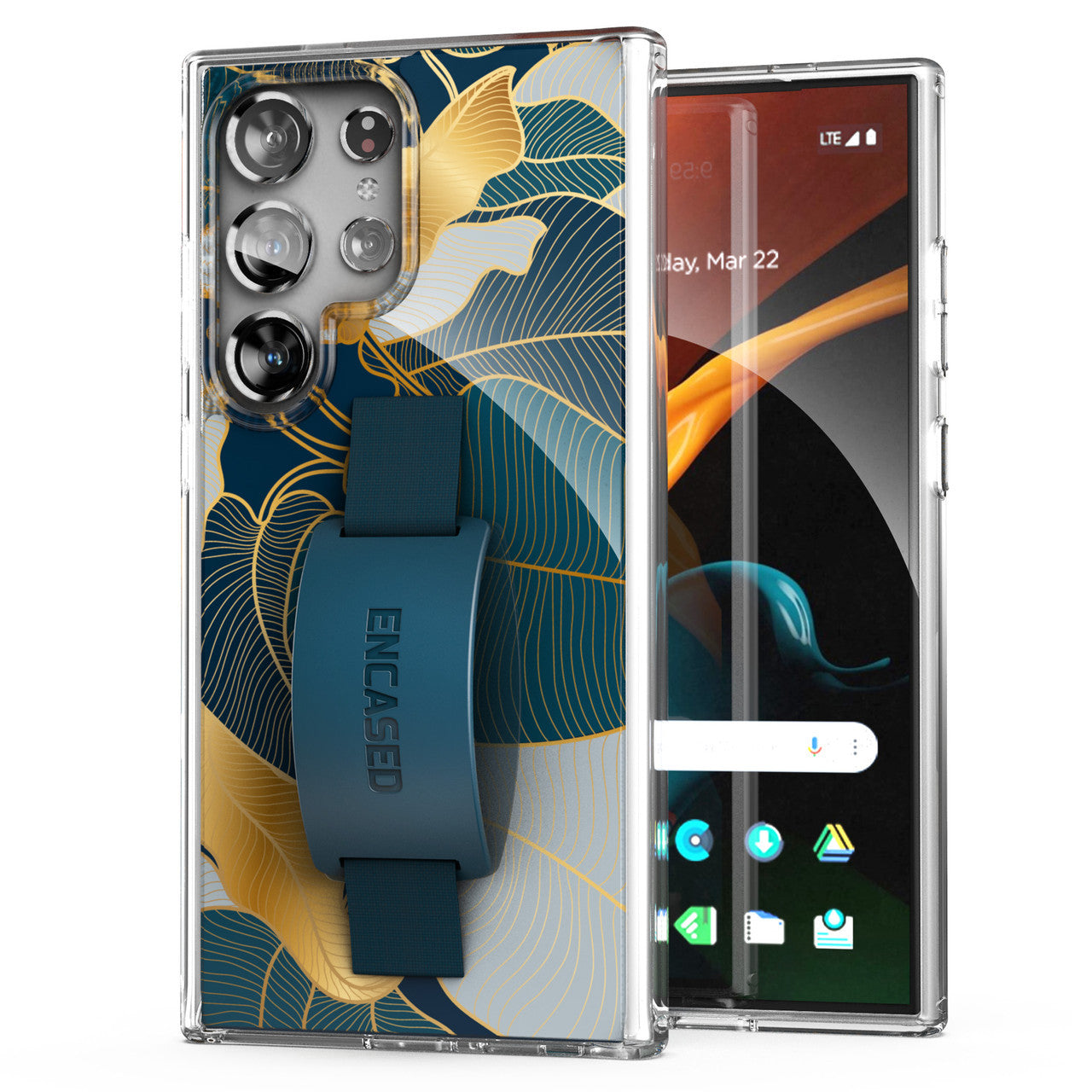 Encased Hand Loop Case Samsung Galaxy S24 Ultra - Gold Leaf