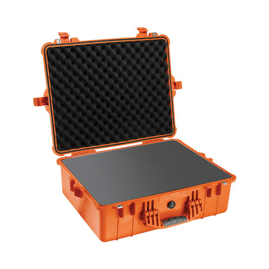 Pelican 1600 Protector Case with Foam - Orange