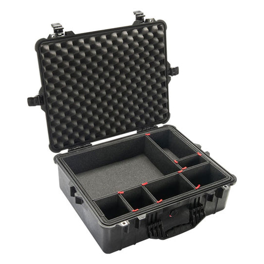 Pelican 1600 Protector Case With TrekPak Divider System - Black