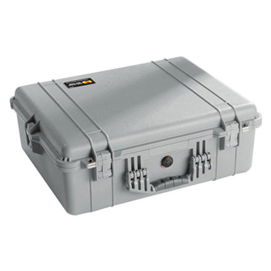 Pelican 1600 Large Protector Case with Foam - Silver