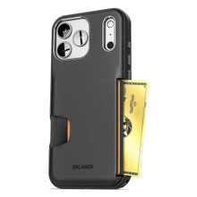 Encased Cache with Built-in Card Holder Slot Case iPhone 18 Pro Max - Black