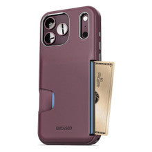 Encased Cache with Built-in Card Holder Slot Case iPhone 18 Pro Max - Burgundy